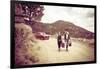 Young Fashionable Women Modeling Jewelry, Santa Fe, New Mexico-Julien McRoberts-Framed Premium Photographic Print