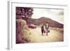 Young Fashionable Women Modeling Jewelry, Santa Fe, New Mexico-Julien McRoberts-Framed Photographic Print