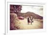 Young Fashionable Women Modeling Jewelry, Santa Fe, New Mexico-Julien McRoberts-Framed Photographic Print