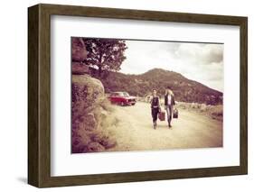 Young Fashionable Women Modeling Jewelry, Santa Fe, New Mexico-Julien McRoberts-Framed Photographic Print