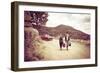 Young Fashionable Women Modeling Jewelry, Santa Fe, New Mexico-Julien McRoberts-Framed Photographic Print