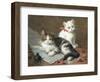 Young Feline Author-Leon Charles Huber-Framed Giclee Print