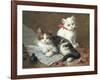 Young Feline Author-Leon Charles Huber-Framed Giclee Print