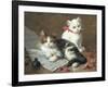 Young Feline Author-Leon Charles Huber-Framed Giclee Print