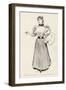 Young Female Artist at Work-Charles Dana Gibson-Framed Art Print