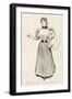 Young Female Artist at Work-Charles Dana Gibson-Framed Art Print