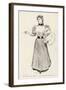 Young Female Artist at Work-Charles Dana Gibson-Framed Art Print