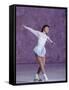 Young Female Figure Skater-null-Framed Stretched Canvas