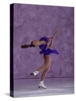 Young Female Figure Skater-null-Stretched Canvas