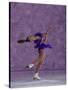 Young Female Figure Skater-null-Stretched Canvas