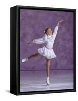 Young Female Figure Skater-null-Framed Stretched Canvas