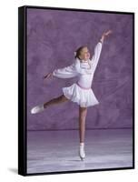 Young Female Figure Skater-null-Framed Stretched Canvas