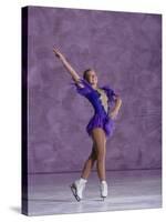 Young Female Figure Skater-null-Stretched Canvas