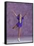 Young Female Figure Skater-null-Framed Stretched Canvas