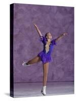 Young Female Figure Skater-null-Stretched Canvas