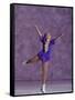 Young Female Figure Skater-null-Framed Stretched Canvas