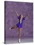 Young Female Figure Skater-null-Stretched Canvas