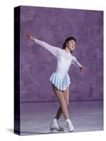 Young Female Figure Skater-null-Stretched Canvas