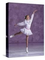 Young Female Figure Skater-null-Stretched Canvas