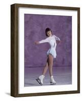 Young Female Figure Skater-null-Framed Photographic Print