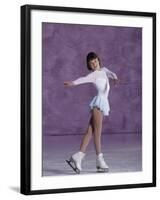 Young Female Figure Skater-null-Framed Photographic Print