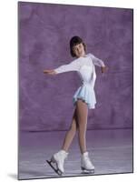 Young Female Figure Skater-null-Mounted Photographic Print