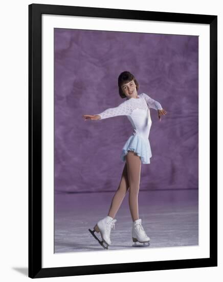 Young Female Figure Skater-null-Framed Photographic Print