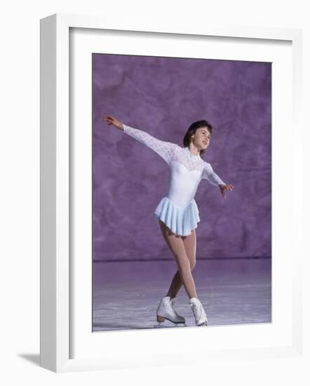 Young Female Figure Skater-null-Framed Photographic Print