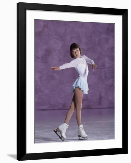 Young Female Figure Skater-null-Framed Photographic Print