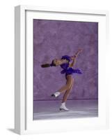 Young Female Figure Skater-null-Framed Photographic Print