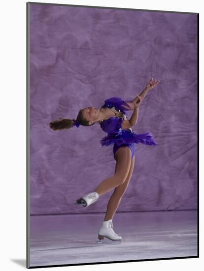 Young Female Figure Skater-null-Mounted Photographic Print