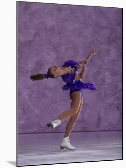 Young Female Figure Skater-null-Mounted Photographic Print