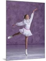 Young Female Figure Skater-null-Mounted Photographic Print