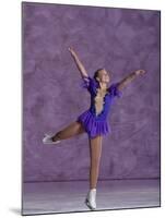 Young Female Figure Skater-null-Mounted Photographic Print