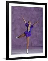 Young Female Figure Skater-null-Framed Photographic Print