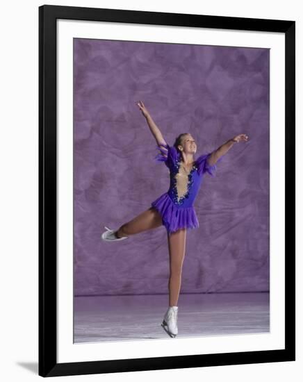 Young Female Figure Skater-null-Framed Photographic Print