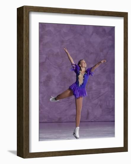 Young Female Figure Skater-null-Framed Photographic Print