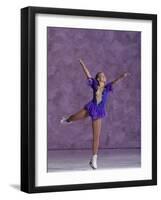 Young Female Figure Skater-null-Framed Photographic Print