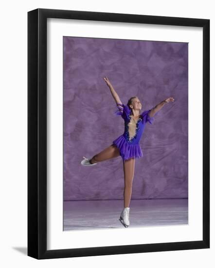 Young Female Figure Skater-null-Framed Photographic Print