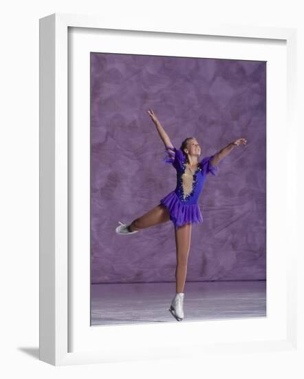 Young Female Figure Skater-null-Framed Photographic Print