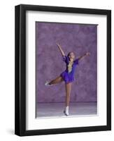 Young Female Figure Skater-null-Framed Photographic Print