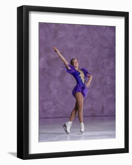 Young Female Figure Skater-null-Framed Photographic Print