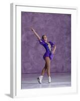 Young Female Figure Skater-null-Framed Photographic Print