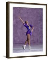 Young Female Figure Skater-null-Framed Photographic Print