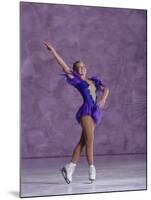 Young Female Figure Skater-null-Mounted Photographic Print