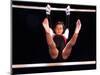 Young Female Gymnast on the Uneven Bars-Bill Bachmann-Mounted Photographic Print