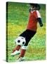 Young Female Soccer Player-null-Stretched Canvas