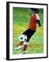 Young Female Soccer Player-null-Framed Photographic Print