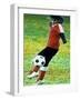 Young Female Soccer Player-null-Framed Photographic Print