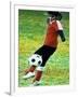 Young Female Soccer Player-null-Framed Photographic Print